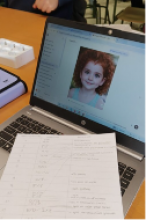 IA en clase de genética.